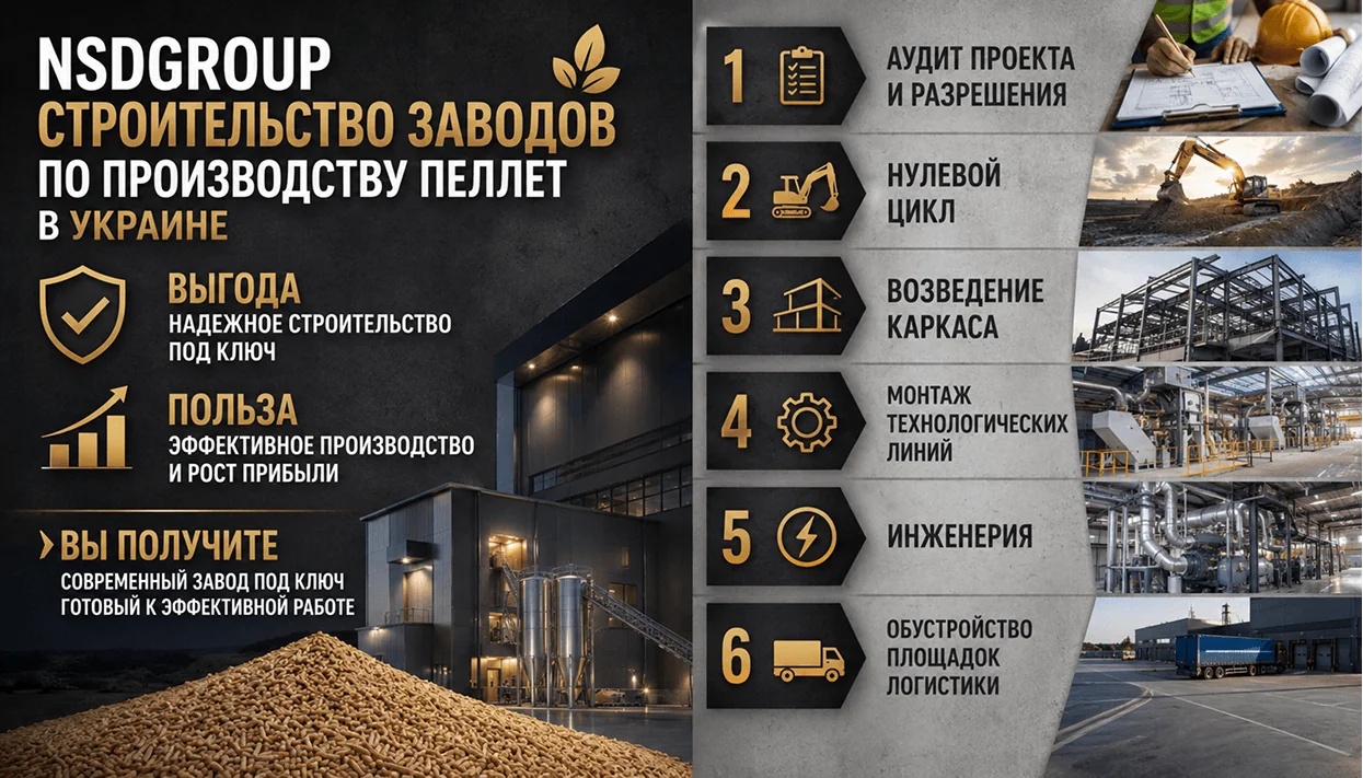 Строительство заводов по производству пеллет