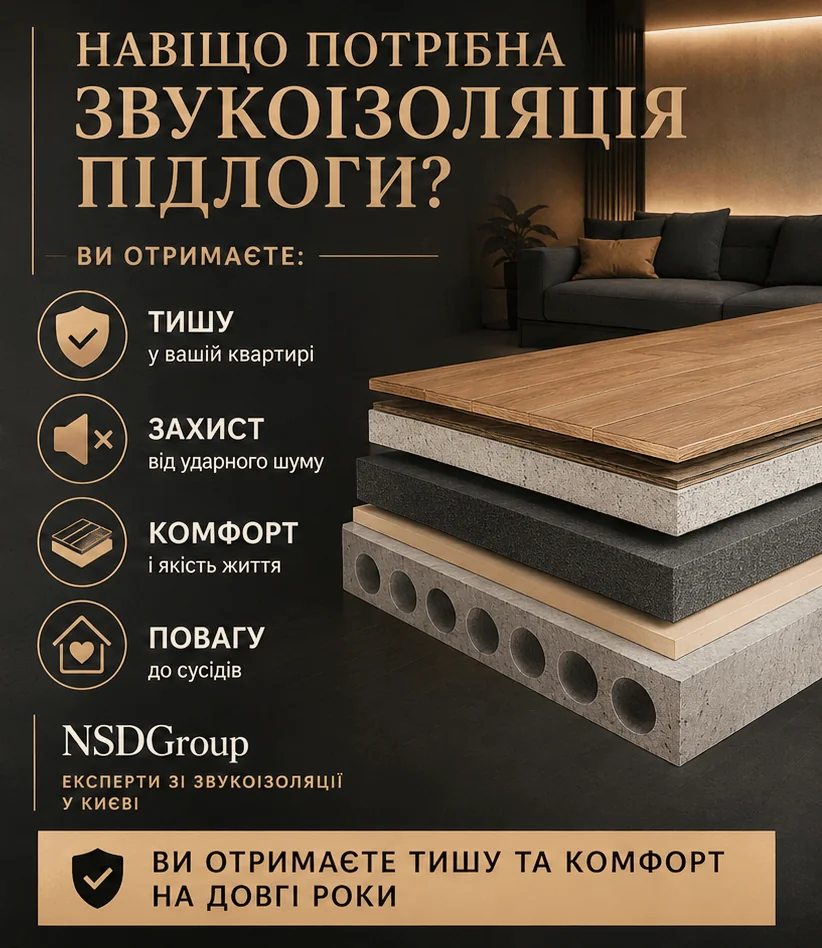 Звукоізоляція підлоги
