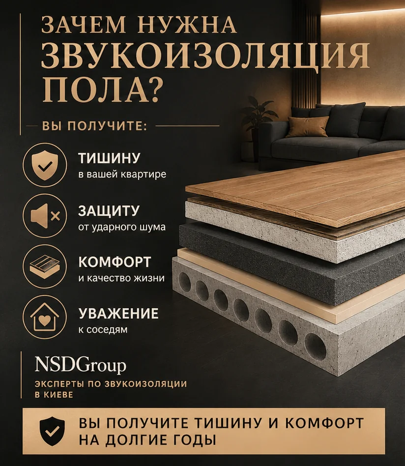 Звукоизоляция пола