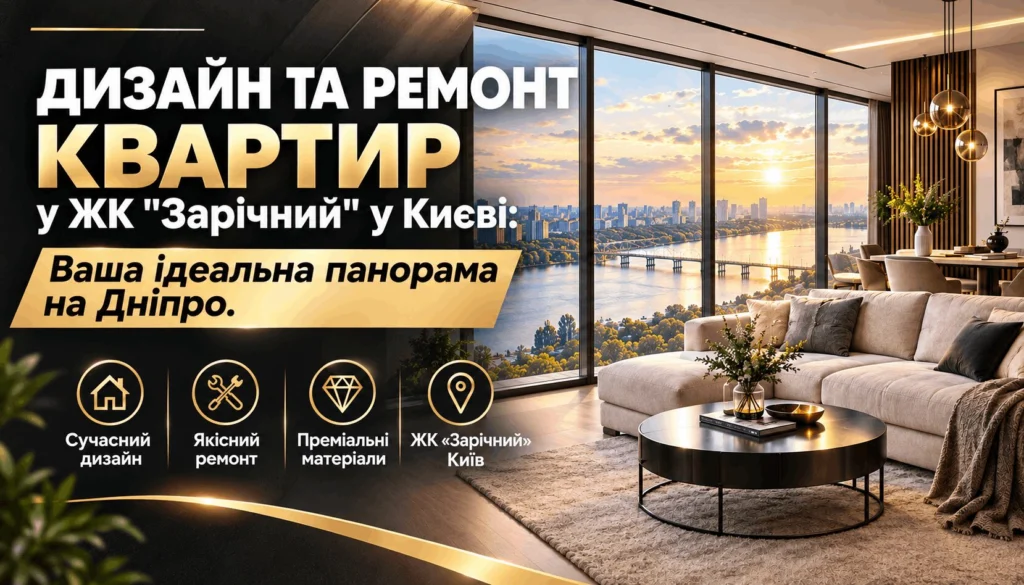 Дизайн і ремонт квартир у ЖК Зарічний